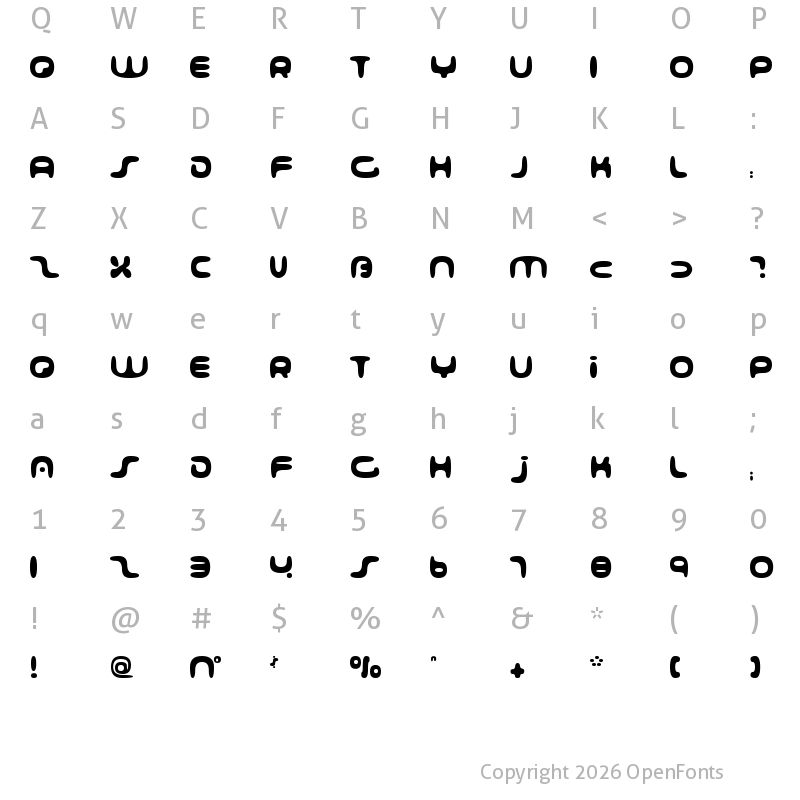 Character Map of 001 Interstellar Log Regular
