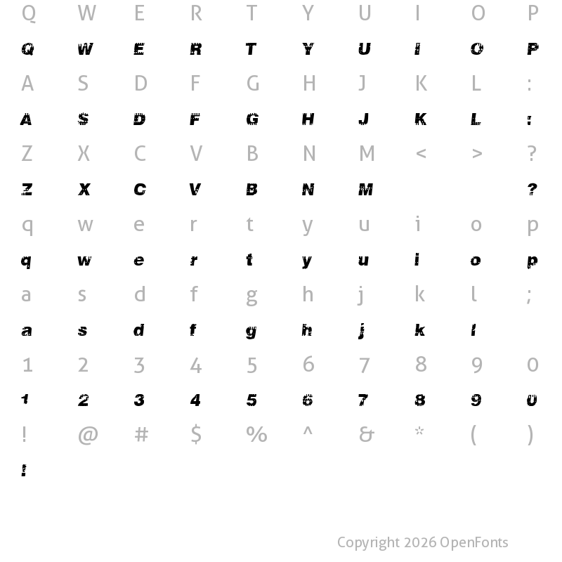 Character Map of 106 Beats That Regular