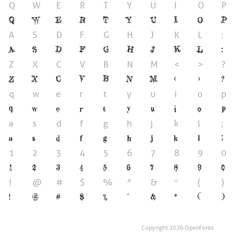 Character Map of A Lolita Scorned Scorned