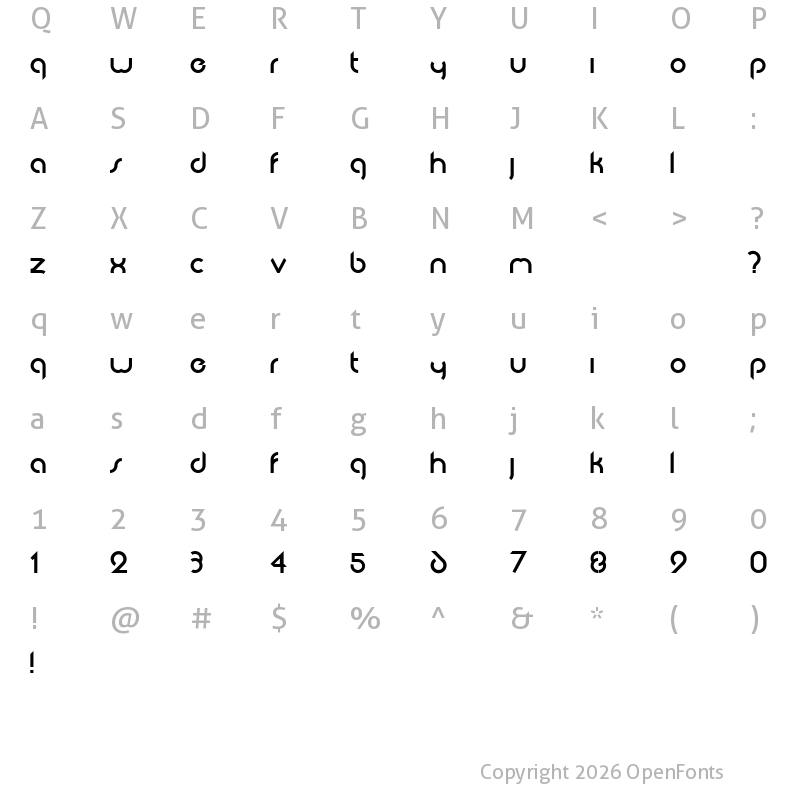 Character Map of Abode Abode