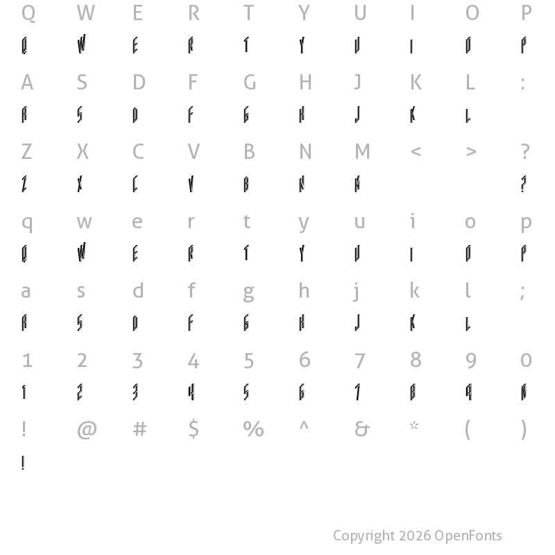 Character Map of AC Framed Regular