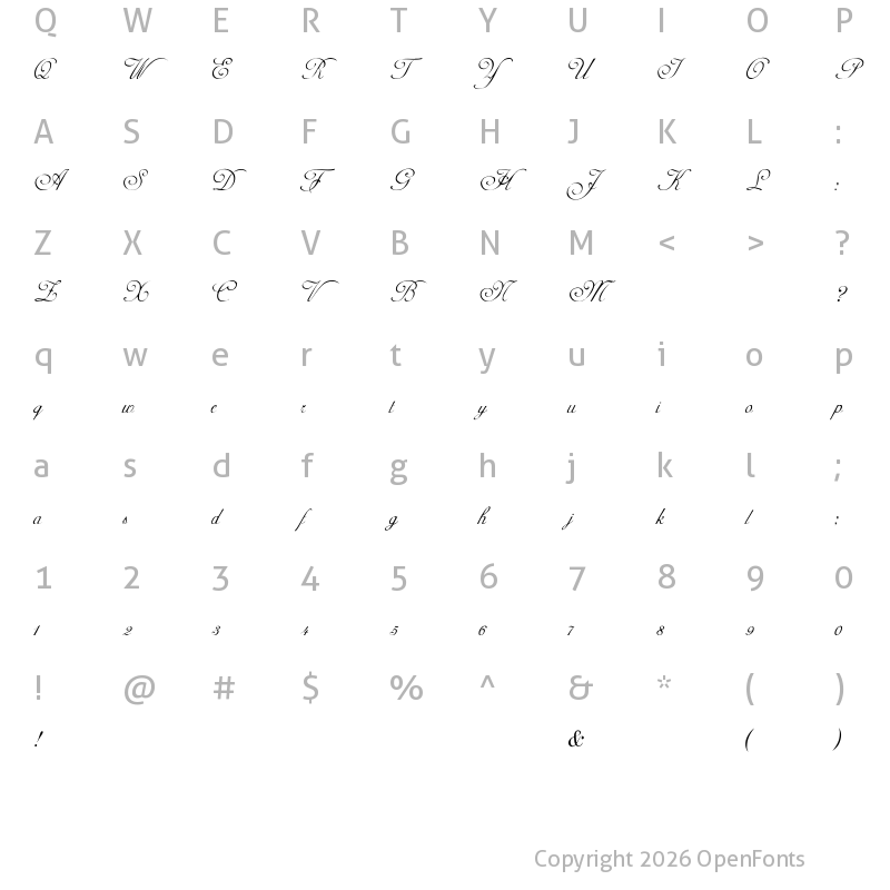 Character Map of AdineKirnberg-Script Regular