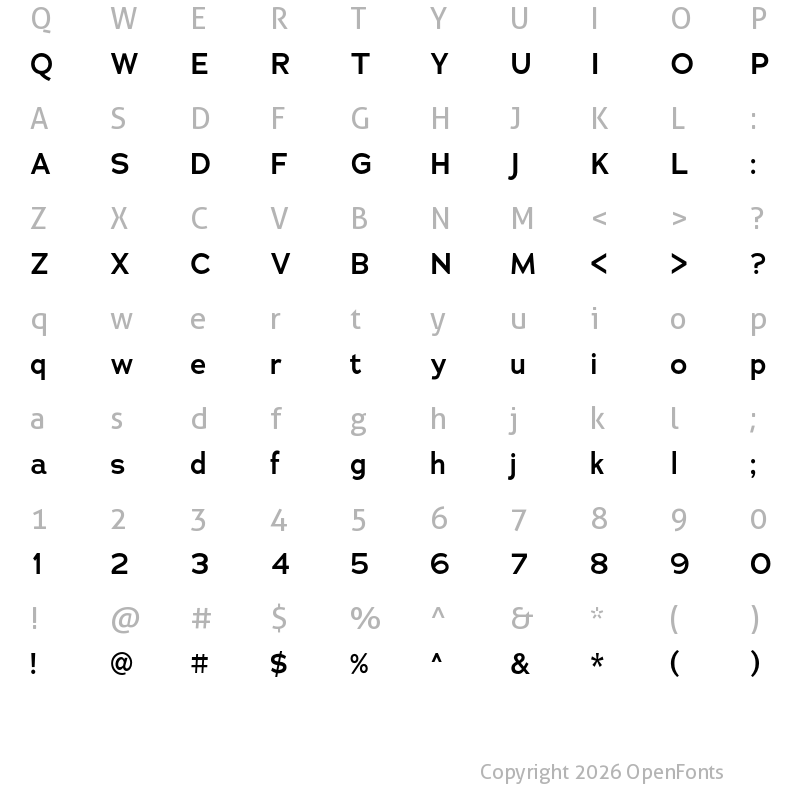 Character Map of Adrianna Demibold