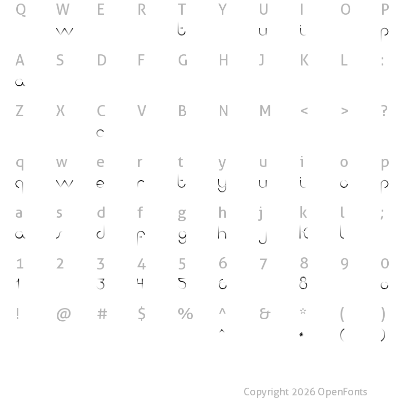 Character Map of Afrobeat-Light ?