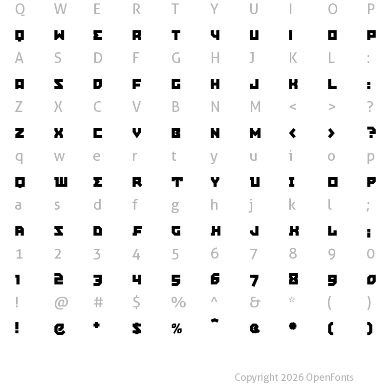 Character Map of AgitProp Medium