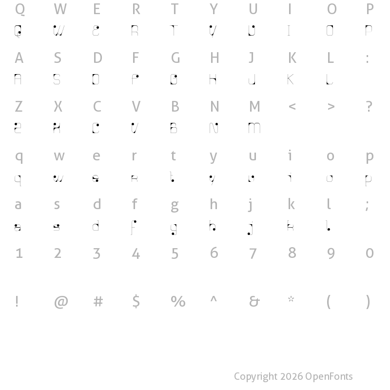 Character Map of Agnes serif Agnes serif