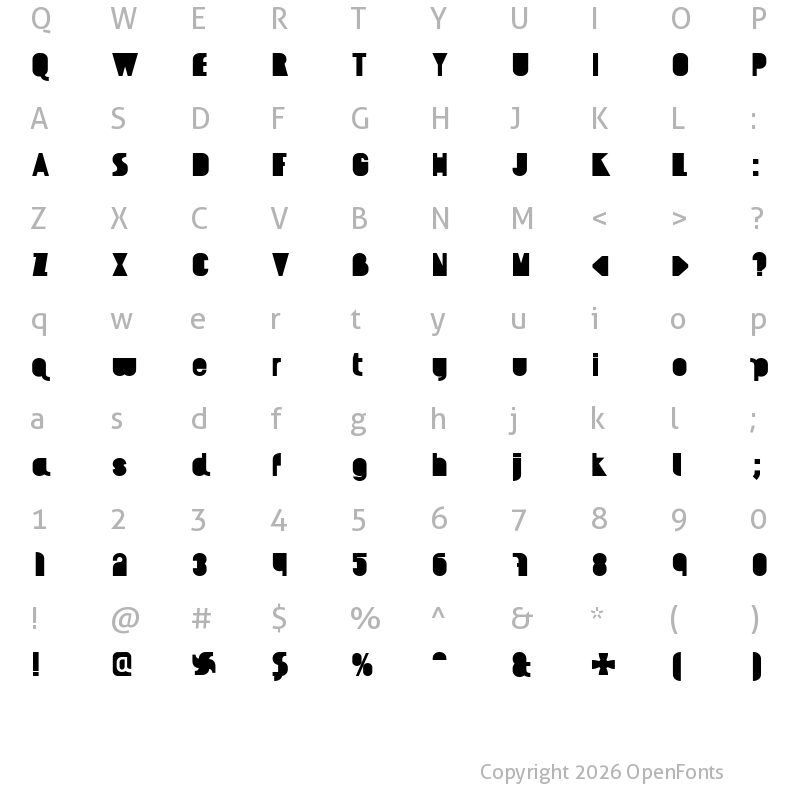 Character Map of AI kelso BL