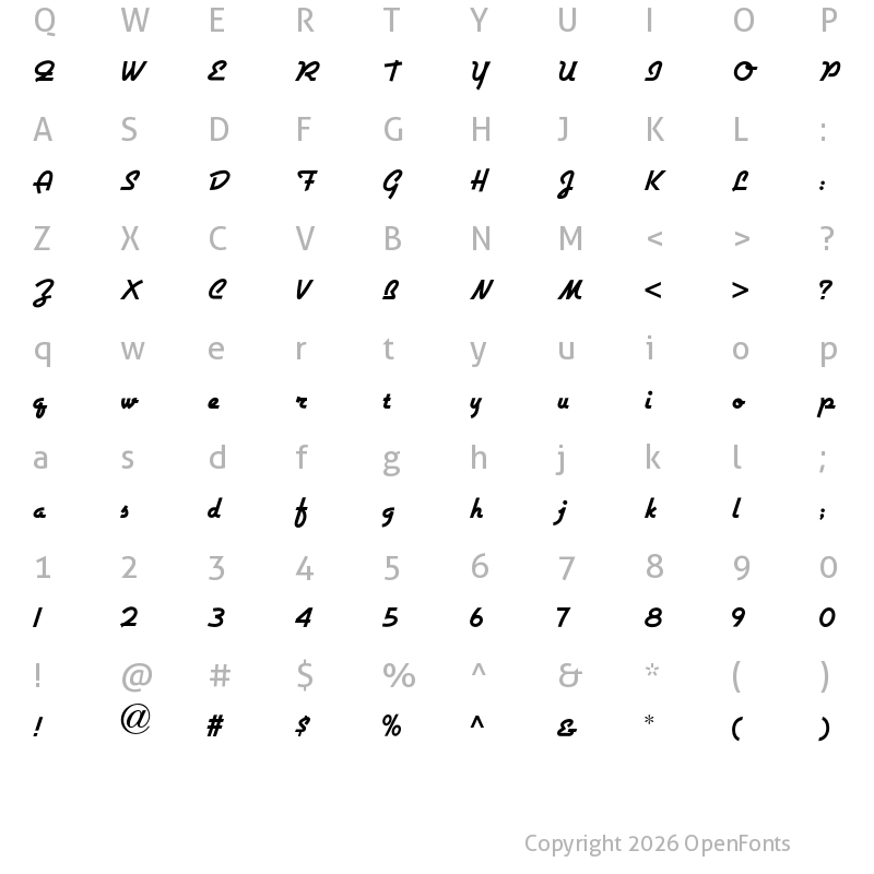 Character Map of Airstream NF Regular
