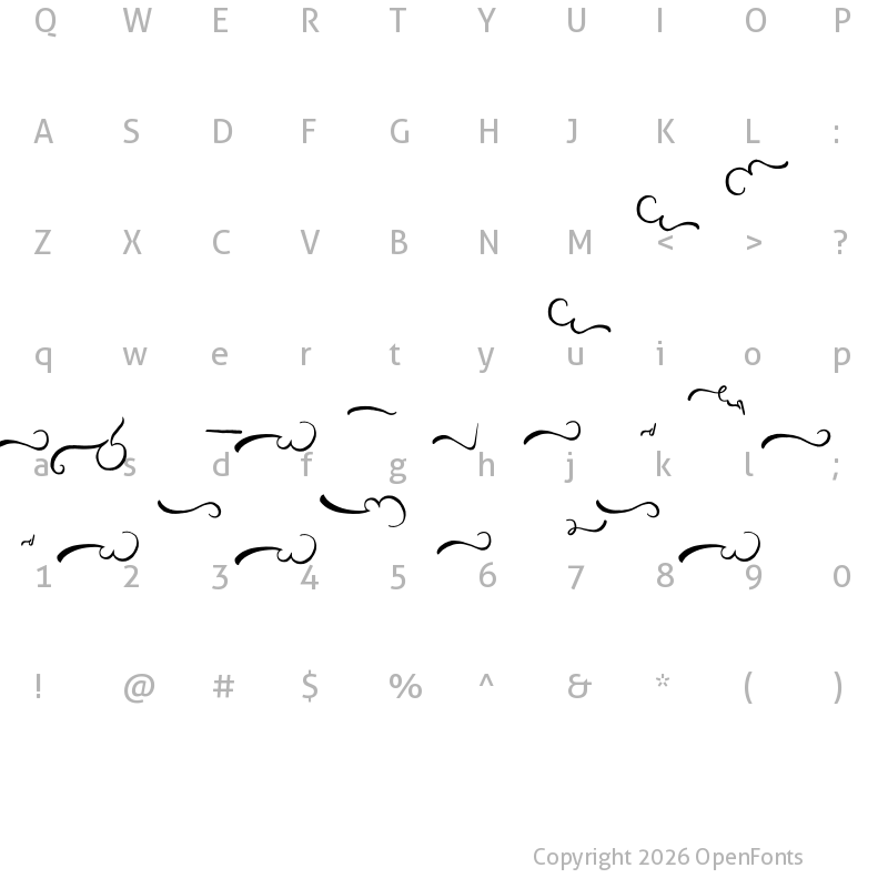 Character Map of Aisy Khadijah Swashed