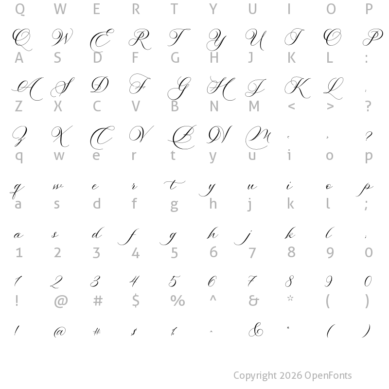 Character Map of Alfiyah Regular