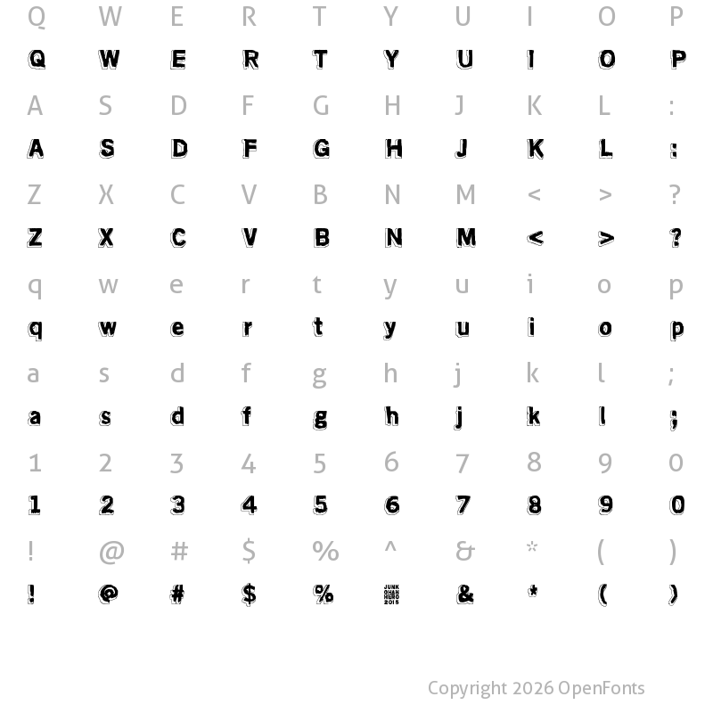 Character Map of Almost like the blues Regular