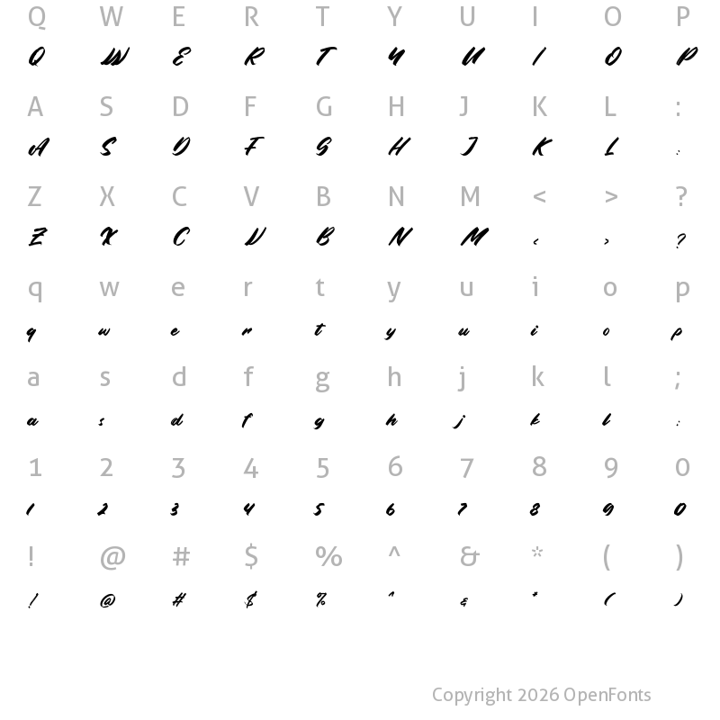 Character Map of Alongside Demo