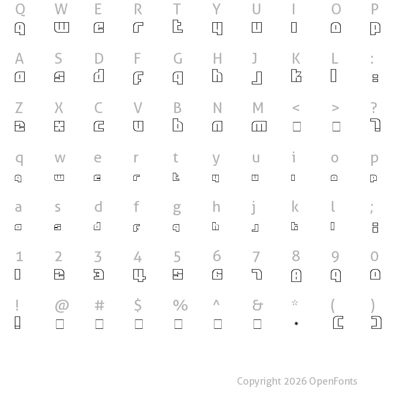 Character Map of Alpha Flight Small Caps Regular