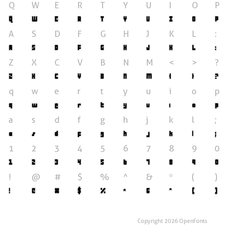 Character Map of Alpha Taurus Pro Pro