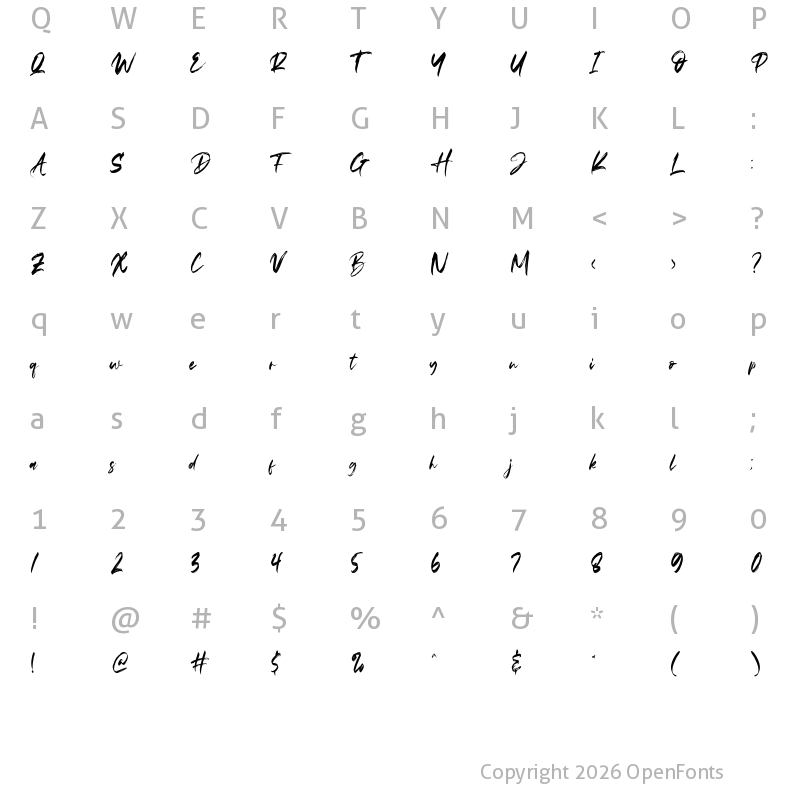 Character Map of Amazing Amazing