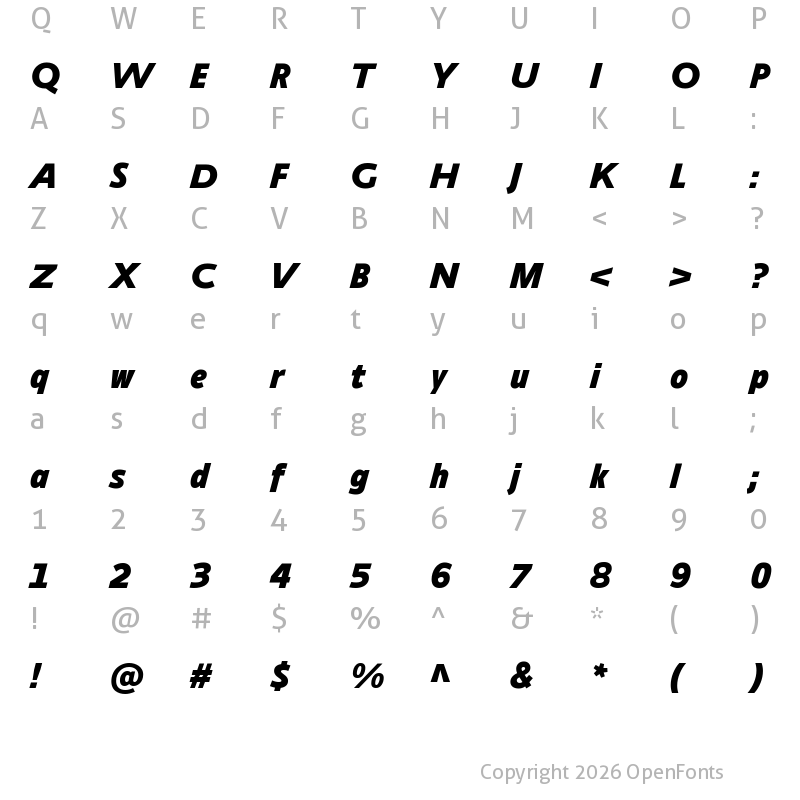 Character Map of Ambiguity Tradition Regular