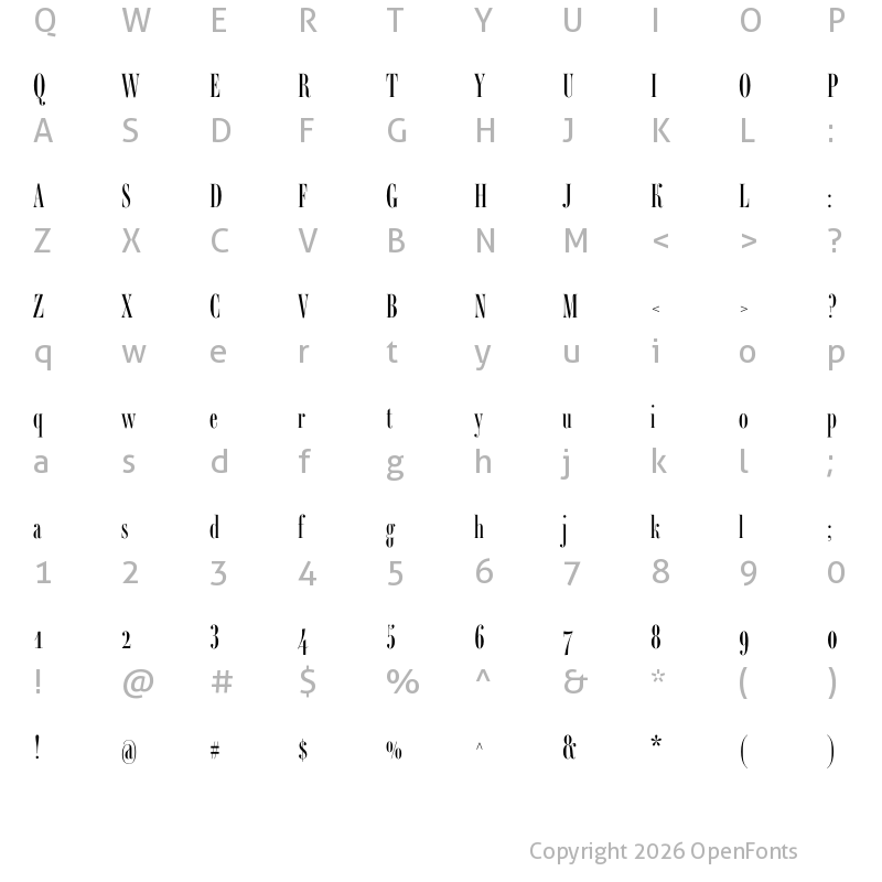 Character Map of Ambroise Std Francois Regular