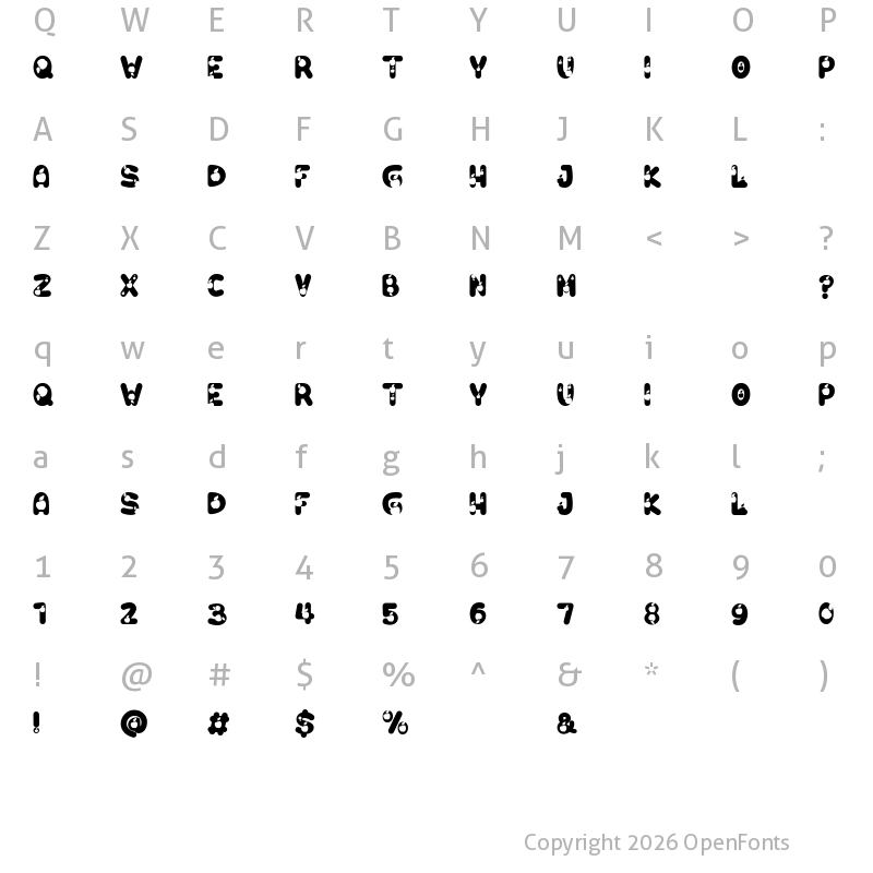Character Map of An Apple Regular