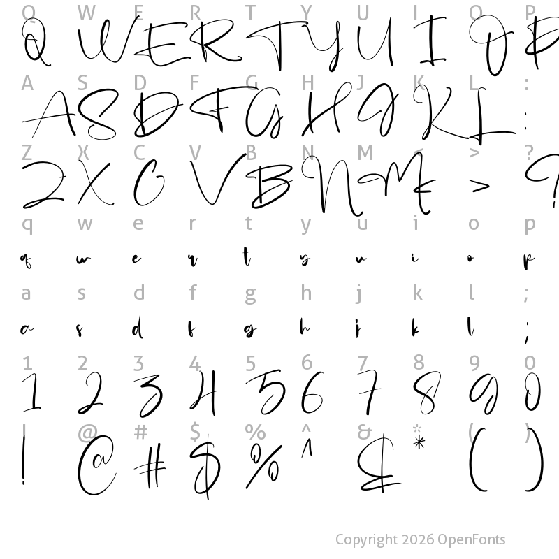 Character Map of Animate Regular