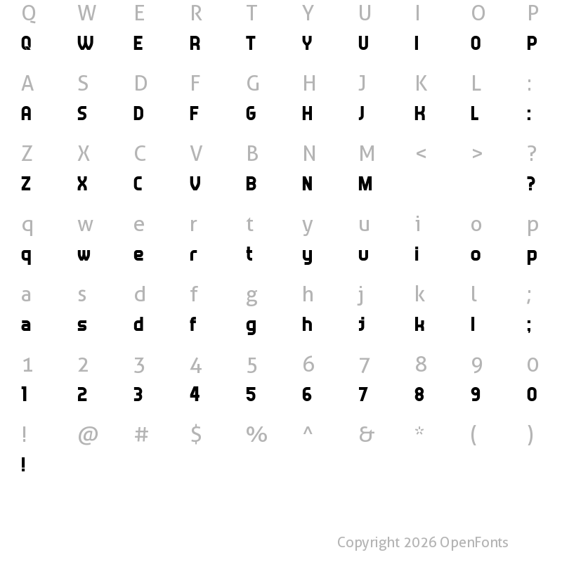 Character Map of Answer Regular