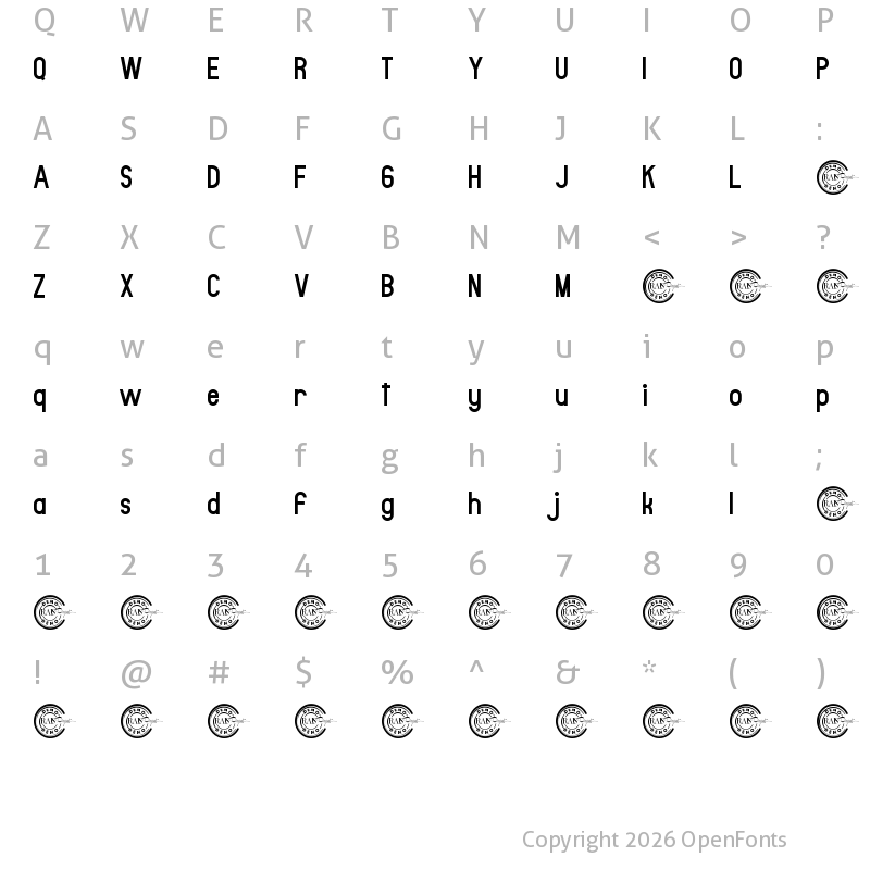 Character Map of Antarctica Demo Regular