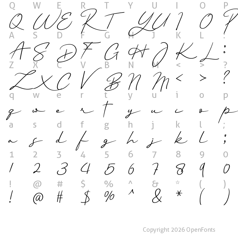 Character Map of Antonim Regular