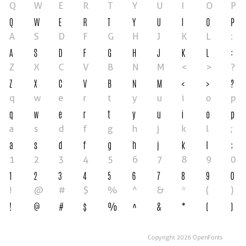 Character Map of Antonio Light