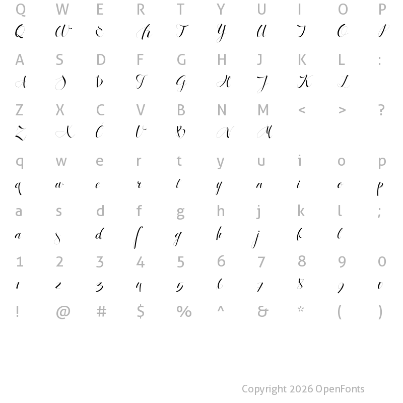 Character Map of Antrokas Regular