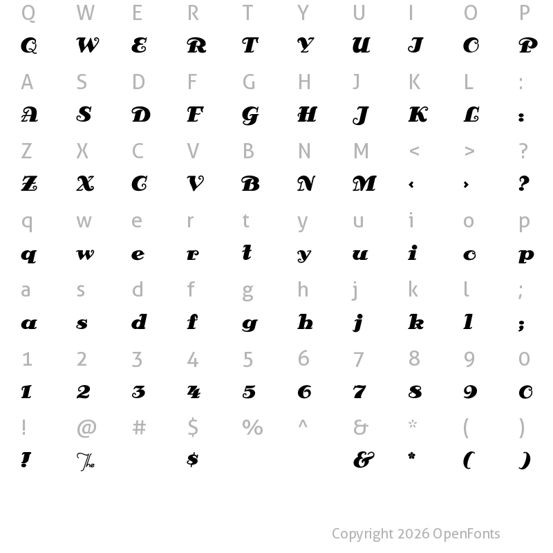 Character Map of AntsyPants Regular