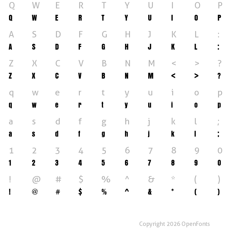 Character Map of Anzeigen Grotesk Regular