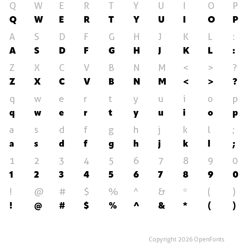 Character Map of ApparatSemiCond Black