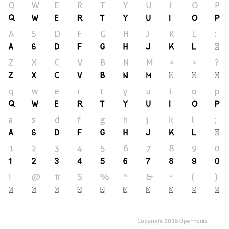 Character Map of ARGYA Regular