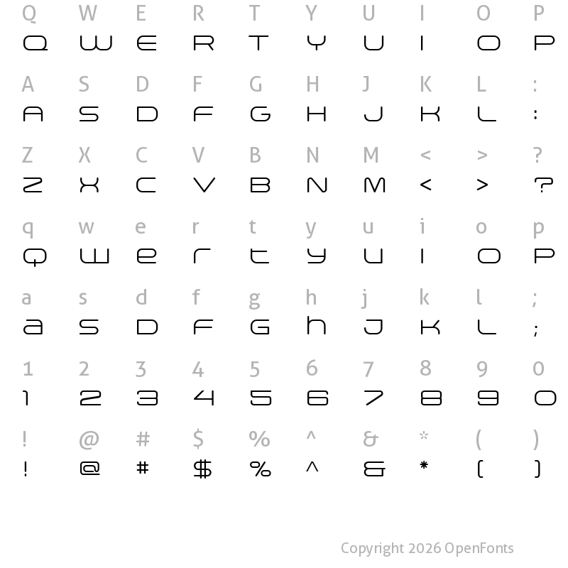 Character Map of Arkitech Round Light