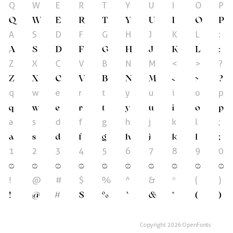 Character Map of Arsenica Trial Medium
