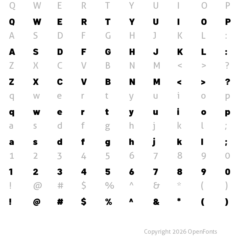 Character Map of Arthouse Owned Black