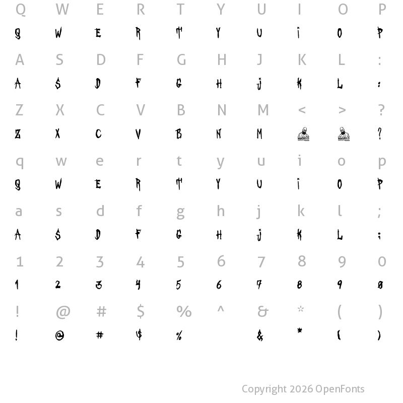 Character Map of Asesinato Matutino Regular