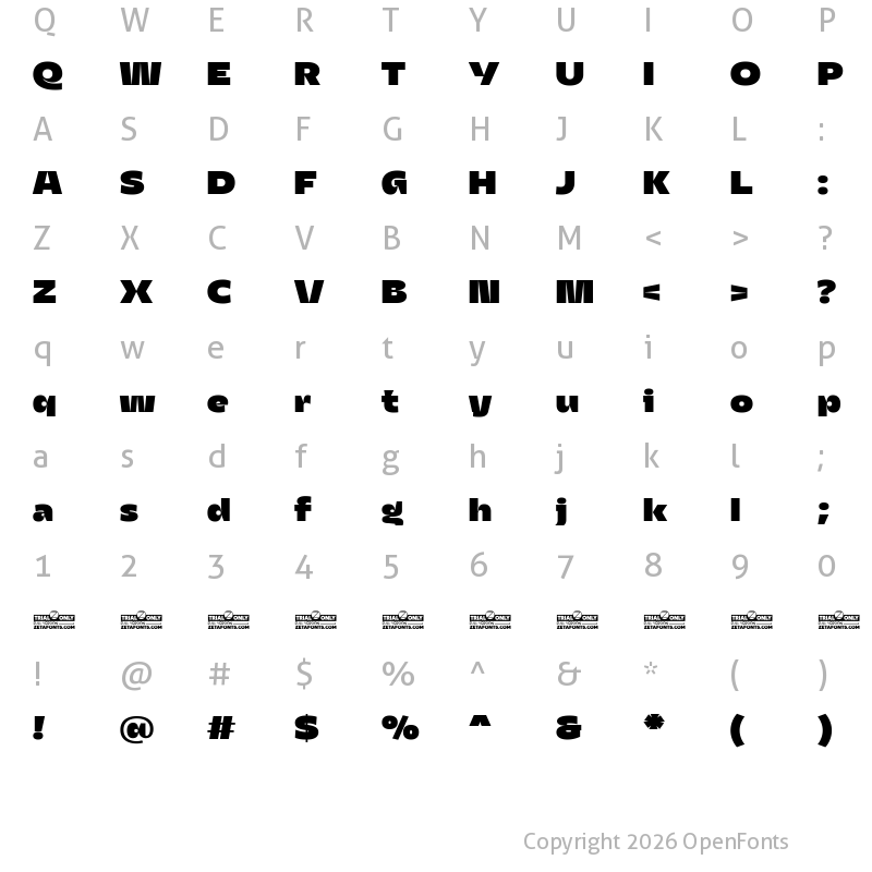 Character Map of Asgard Trial Fit Fat
