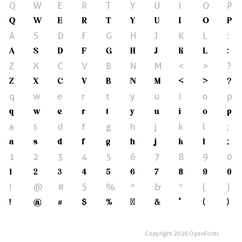 Character Map of asimilates Bold