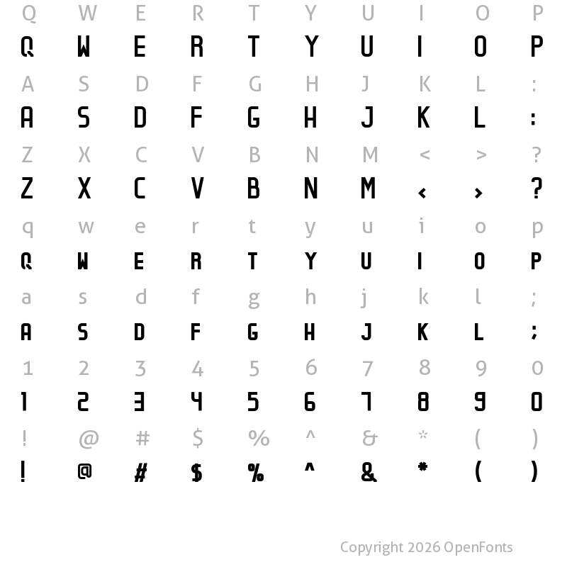 Character Map of ASKMEWHY Bold