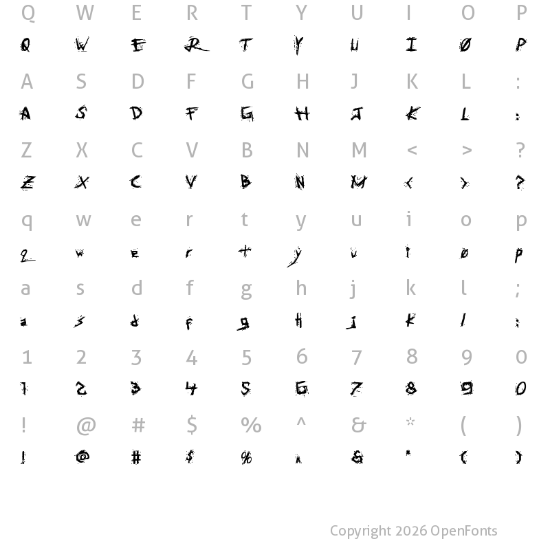 Character Map of Assassin Nation Extra-Bold Extra-Bold