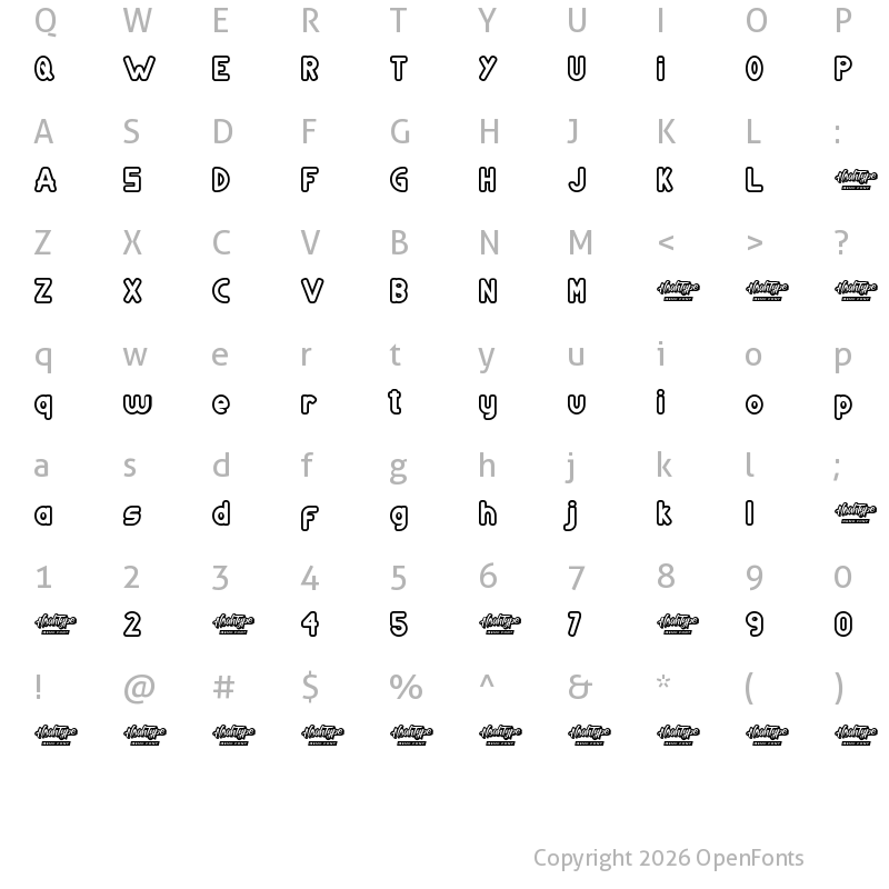 Character Map of Atlanta Corner Demo Outline