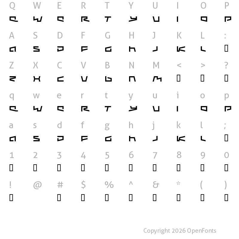 Character Map of Augmented Regular