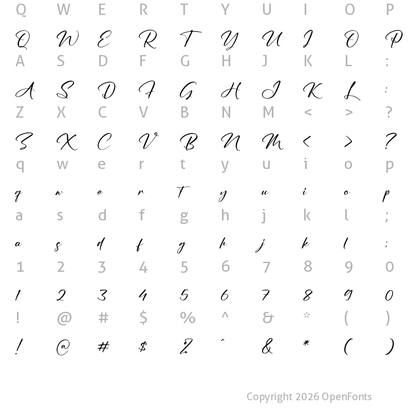 Character Map of Australia Custom Regular