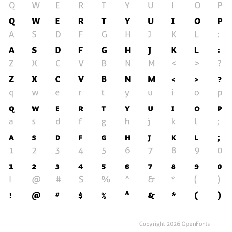 Character Map of Auto Pro Black Small Caps