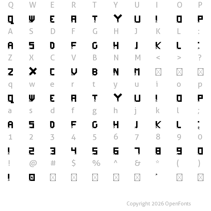 Character Map of Auto Waves! Regular