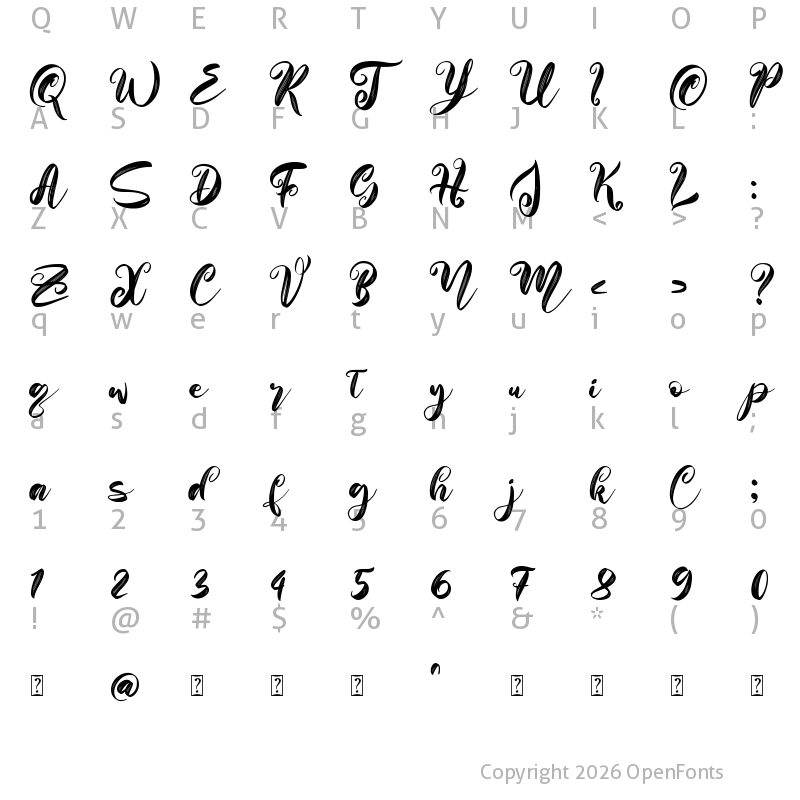 Character Map of Balline Regular