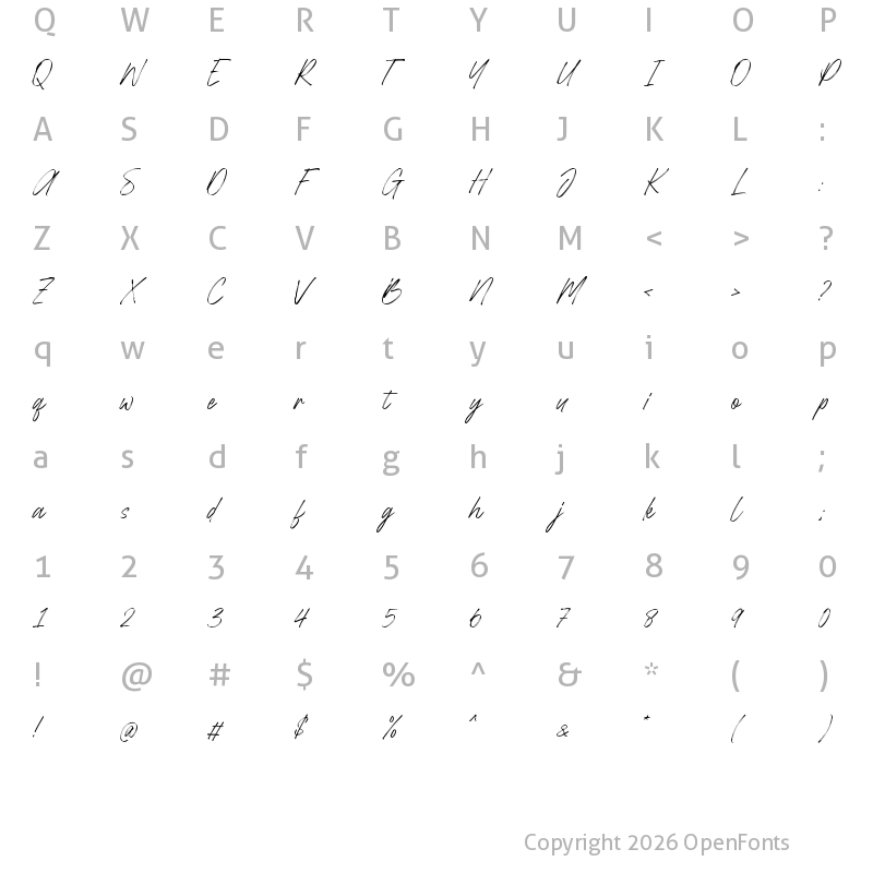 Character Map of Baltiholm Regular