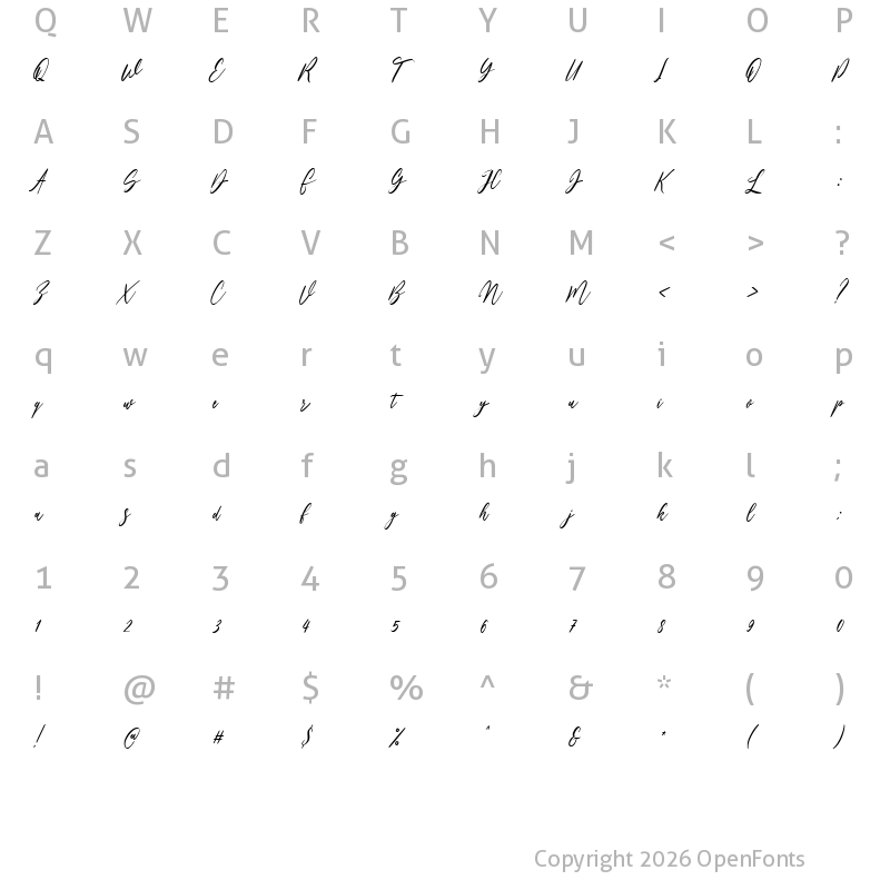Character Map of Bankports Regular