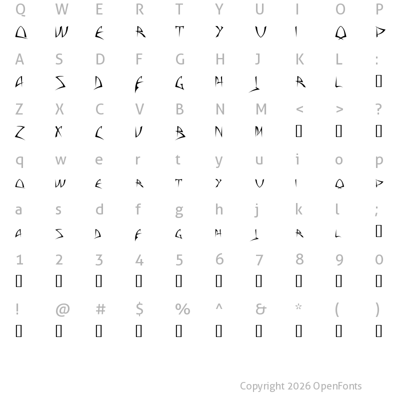 Character Map of Baphomet? Regular