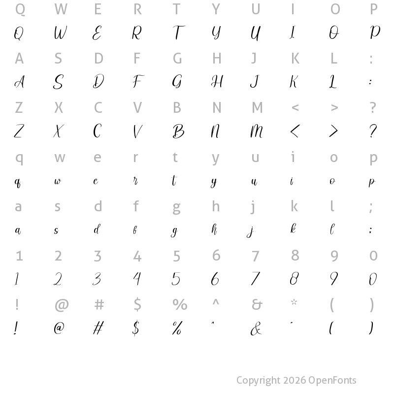 Character Map of Barbie SomeOne Regular